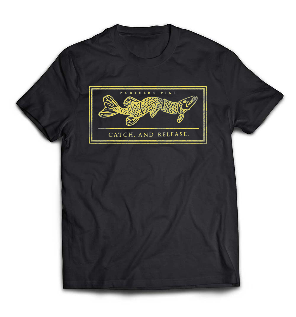 Northern Pike Catch & Release Fishing T-Shirt: A Must-Have for Anglers